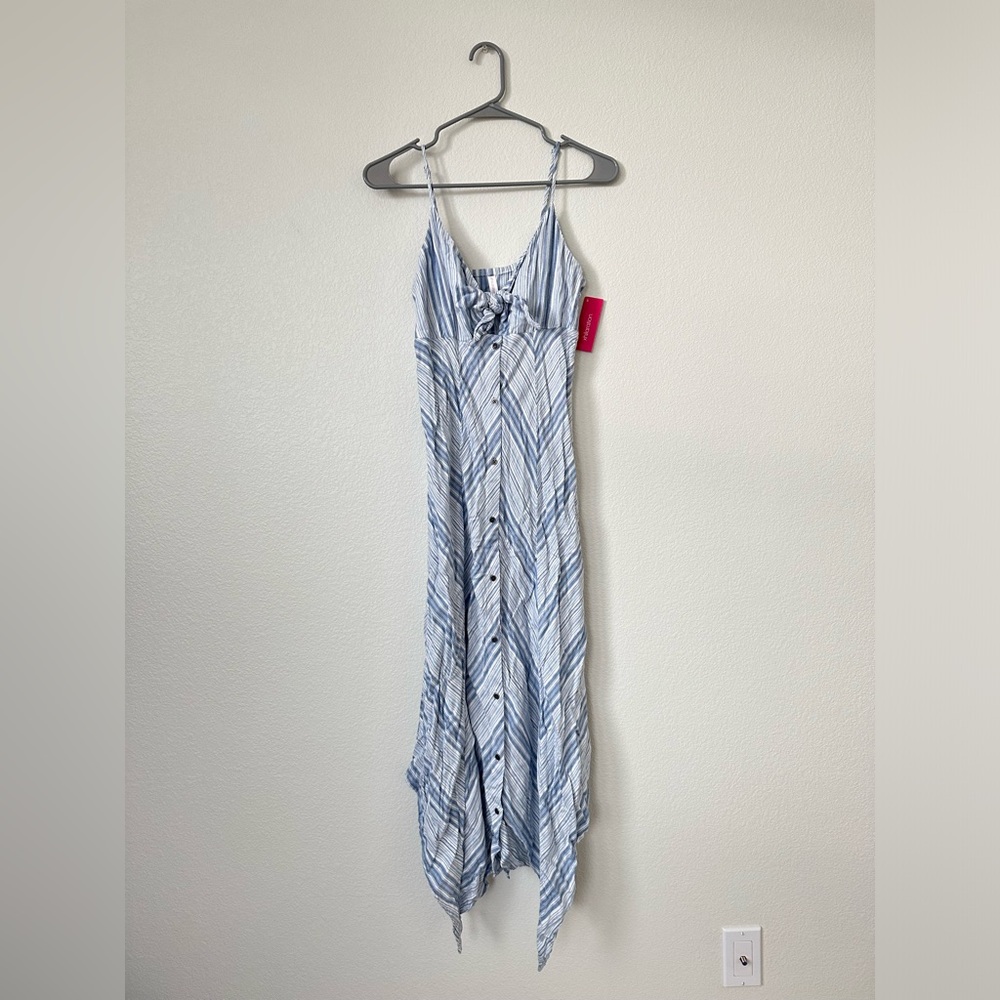 Stripped tight fairy styled midi dress